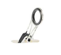 Fcnjsao Guides de canne à pêche pliés en acier inoxydable résistant à la corrosion pour réparation de pointes de rechange pour accessoires en eau salée Guides de pêche anti-nœuds