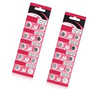 Fcnjsao Lot de 10/20 piles bouton AG9 LR936 compactes et durables pour divers appareils à faible consommation d'énergie Diamètre 9,5 mm