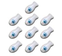 Fcnjsao Lot de 10 breloques en céramique peintes à la main en forme de poisson pour bracelets, colliers, porte-clés, accessoires artistiques faits à la main en forme de poisson, taille unique, Comme