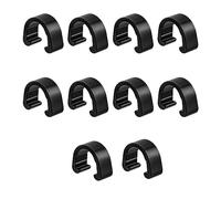 Fcnjsao Lot de 10 câbles de vélo en alliage d'aluminium Clips C Clips de câble de frein Pinces fixes Boucle de cadre Durable