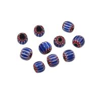 Fcnjsao Lot de 10 perles en résine en forme de fleur en vrac Texture en résine pour bijoux en forme de citrouille Accessoires de collier