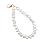 Fcnjsao Lot de 10 sangles à main en perles artificielles - Pendentif - Perles d'imitation - Chaîne de téléphone portable - Bijou élégant - Accessoire pour sac pour femme