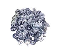 Fcnjsao Lot de 100 mèches de bougie chauffe-plat - Support en métal pour la fabrication de bougies et les accessoires d'artisanat de bougies