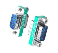 Fcnjsao Lot de 2 adaptateurs DB9 broches 120 Ω avec bornes bus CAN pour réseau de communication industrielle sécurisé, adaptateur mâle/femelle