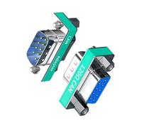 Fcnjsao Lot de 2 adaptateurs DB9 broches 120 Ω avec bornes bus CAN pour réseau de communication industrielle sécurisé, adaptateur mâle/femelle