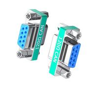 Fcnjsao Lot de 2 adaptateurs DB9 broches 120 Ω avec bornes bus CAN pour réseau de communication industrielle sécurisé, adaptateur mâle/femelle