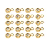 Fcnjsao Lot de 20 bouchons en silicone pour colliers et bracelets en acier inoxydable