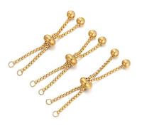 Fcnjsao Lot de 3 chaînes extensibles en acier inoxydable - Chaîne extensible - Chaîne interchangeable - Convient pour bracelets et colliers