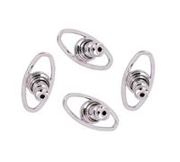 Fcnjsao Lot de 4 boucles d'oreilles légères en métal pour oreilles durables - Bouchons d'oreille discrets - Patchs confortables