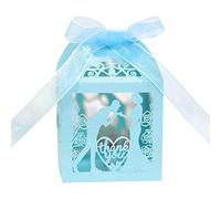 Fcnjsao Lot de 50 boîtes à bonbons creuses pour mariage ou fête prénatale