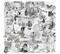 Fcnjsao Lot de 58 autocollants décoratifs esthétiques en PET résistant à l'eau pour bouteille d'eau, ordinateur portable, guitare, journal, plante autocollante, pour ordinateurs portables