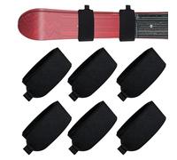 Fcnjsao Lot de 6 sangles de fixation réglables pour ski - Cravates de rechange - Pour les familles - Hiver - Vacances