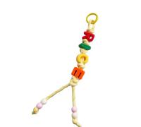 Fcnjsao Pendentif de sac de départ personnalisable - Lettre acrylique légère - Pendentif de sac de perles unique pour toutes les occasions