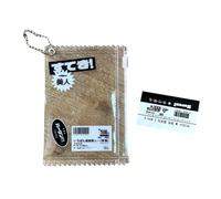 Fcnjsao Pochette à fermeture éclair en PVC transparent à la mode charme élégant organisateur de cartes photo porte-clés étui de protection portable pour carte photo, Noir