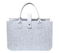 Fcnjsao Sac à bandoulière compact en feutre - Construction pratique - Panier de courses pliable - Jouet facile d'entretien - Utilisation quotidienne, gris clair, One Size