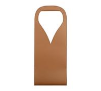 Fcnjsao Sac à vin portable en cuir PU avec doublure douce pour protéger une bouteille de champagne pour un événement, marron clair