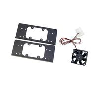 Fcnjsao Support de montage de disque dur ventilateur de refroidissement pour boîtier de PC, optimisation du refroidissement, contrôle de la température, utilisation optimisée de l'espace Support de