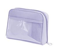 Fcnjsao Trousse à crayons de grande capacité avec 12 compartiments pour stylos, marqueurs, trousse de maquillage de voyage pour l'école et le bureau, bleu