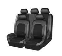 FCNNYBF Housses de Siège Voiture pour Renault 5 E-Tech 2024 2025, Cuir Couvre Sieges Avant et ArrièRe Étanche Respirant Protecteur Siège Accessories,Grey