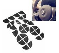 Fc'Noqgn Autocollants pour Logo BMW, Noir Brillant Autocollants Coins D’emblème Compatible avec BMW Capot de Voiture ou de Moto