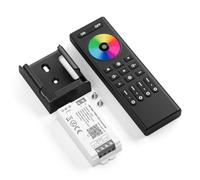 FCOB 5050SMD COB RGB C03W WiFi Contrôleur&RC03RFB Télécommande Kit Contrôleur 4 zones RF 2.4GHz sans fil Contrôle de groupe PWM RGB(+V R G B) 4pin Bande LED Néon Corde Lumière DC12V DC24V