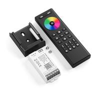 FCOB 5050SMD COB RGBW C04W WiFi Contrôleur&RC03RFB Télécommande Kit Contrôleur 4 zones RF 2.4GHz sans fil Contrôle de groupe PWM RGBW(+V R G B W) 5pin Bande LED Néon Corde Lumière DC12V DC24V