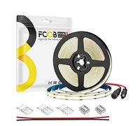 FCOB COB Bande LED Blanc Chaud 3000K 320LEDs/m 9W/m 5M DC12V 8mm Largeur CRI90+ Flexible Haute Densité Lumière variable luminosité uniforme pour DIY décoration(Ne contient pas Contrôle&Alimentation)