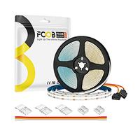 FCOB COB CCT Tunable Bande LED CCT(3000K-6000K) 5M DC12V 640LEDs/m 10mm Largeur CRI90+ Lumière Réglable Flexible Haute Densité uniforme pour DIY décoration(Ne contient pas Contrôle Alimentation)