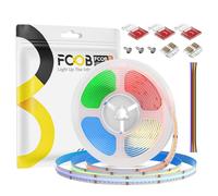 FCOB COB RGBCCT Ruban LED COB RGB+CCT 16.4FT/5M DC24V 960LEDs/m 18W/m IP30 CRI90+ Multicolore Accordable Réglable Flexible Haute densité pour DIY Décoration(Ne contient pas d'alimentation&Contrôle)