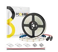 FCOB COB Ruban LED Blanc Naturel 4000K 480LEDs/m 5M DC12V 8mm Largeur CRI90+ Flexible Haute Densité Lumière variable luminosité uniforme pour DIY décoration(Ne contient pas Contrôle Alimentation)