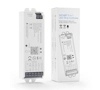 FCOB WB5 WiFi Contrôleur LED 2.4Ghz WiFi Tuya Alexa Google Assistant Tuya Smart APP Control pour bandes LED monochromes CCT RGB RGBW RGBCCT Compatible avec les télécommandes RF RC01RFB RC02RFB RC03RFB