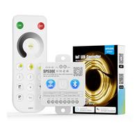 FCOB WiFi Bluetooth Contrôleur SP530E et RB1 2.4G DIM Télécommande RF Kit | Intensité variable Compatible Alexa Google Assistant Convient pour Bande LED COB SMD PWM SPI Unicolore DC5V DC12V DC24V