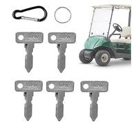 FCOUIID Clés d'allumage de remplacement de clé de chariot de golf pour Club Car DS/Précédent (1982+) Gaz & Électrique, Code 1920, avec porte-clés (5 pièces)
