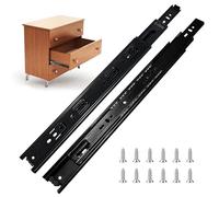 FCOUMY Glissiere pour Tiroir 40,6 cm, Extension Complète Avec Glissières à Roulement à Billes, Coulisse Tiroir 100 lb de Capacité 4 paires (8pcs)