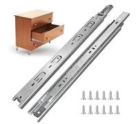 FCOUMY Glissiere pour Tiroir 55,9 cm, Extension Complète Avec Glissières à Roulement à Billes, Coulisse Tiroir 100 lb de Capacité 4 paires (8pcs)
