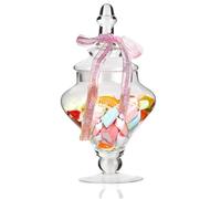 FCQLFYF Bonbonnières en Verre, Bocal En Verre Avec Couvercle, Pots De Stockage, Pour Mariage, Nourriture, Bonbons, Cookies, Cuisine Et Fêtes