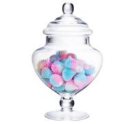 FCQLFYF Pots De Stockage,Bonbonnières En Verre,Bocaux En Verre Transparent,Bocaux De Conservation,Pour Contenir Des Friandises Sucrées,Bonbons,Bonbons à La Gelée,Chocolat,Guimauves,Pop-Corn,Biscuits