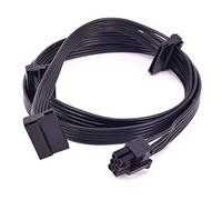 FCQLR PCI-E 6Pin 1 to 3 SATA 15Pin Power Supply Câble pour Corsair CX850M CX750M CX600M