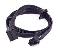 FCQLR PCI-E 6Pin to 3 SATA Power Supply Câble PSU pour Corsair RM1000 RM850 RM750 RM650