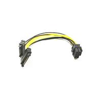FCQLR pour New 15pin Dual SATA Male to CPU 8pin (4 + 4) Power Câble Motherboard Extension Câble 4 + 4pin 0.2m