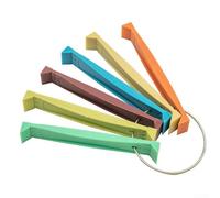FCR6 Ensemble de peignes à ailettes pour climatiseur avec 6 peignes pour redresser et nettoyer les bobines d'ailettes d'évaporateur et de condensateur de 8 à 20 ailettes par pouce