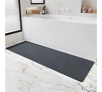 FCS Bathroom Tapis de bain en terre de diatomée souple, absorbant l'eau, séchage rapide, tapis antidérapant en terre de diatomée, pour cuisine et salle de bain (taille : 40 x 150 cm, couleur : bleu
