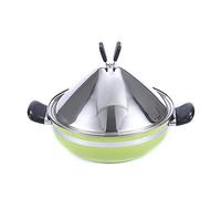 FCSHFC Acier Inoxydable Rapide Cuisson Plat Tajine Induction 28cm Augmenter Antiadhésif Multifonction Marocaine Plat Tajine Cocotte Casserole