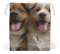 FCTVSKLN Sacs de rangement sacs de maquillage sacs réutilisables jouets chiens drôles sacs imprimés sacs de toilette organisateur de produits de toilette sacs polyvalents adaptés cosmétiques écouteurs