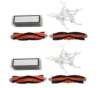 Fcuajdkq 12 brosses latérales + 8 filtres HEPA + 4 brosses principales pour aspirateur 2 S50 Mi Robot Aspirateur Pièces