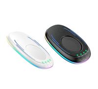 Fcuajdkq 2 Pièces Souris Mover Jiggler RGB Indétectable Souris Mouvement Mécanique Pad avec Minuterie Verrouillage Écran Prévention Amitié Ensemble Pièces