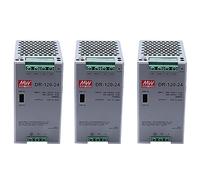 Fcuajdkq 3 x -120-24 120 W Alimentation rail de qualité industrielle 24 V 5 A Alimentation à découpage sur rail Alimentation à découpage