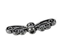 Fcuajdkq 30 Pcs Spacer Butterfly Tibet Argent Perles Charms 22 X 6 Mm