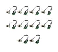 Fcuajdkq Lot de 10 mini cartes réseau PCIE M.2 A+E vers RTL8111F Gigabit Ethernet à port RJ45