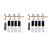 Fcuajdkq Lot de 18 brosses latérales de rechange pour aspirateur robot X500 X500
